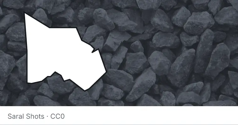 Crushed stone aggregate, under the outline of Montgomery County.